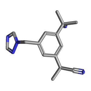 3D Structure of Anastrozole