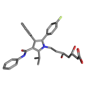 3D Structure of Atorvastatin