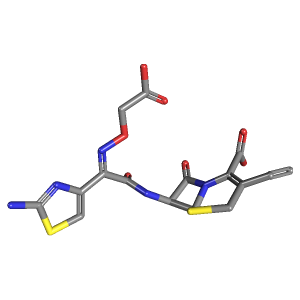 3D Structure of Cefixime