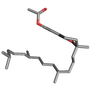 3D Structure of DL-alpha-Tocopheryl Acetate