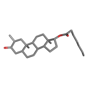 3D Structure of Drostanolone Enanthate