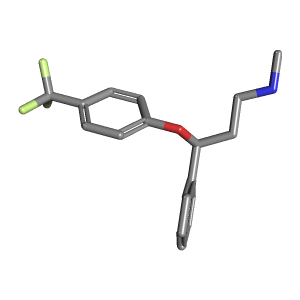 3D Structure of Fluoxetine