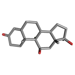 3D Structure of Fluoxymesterone (Halotestin)