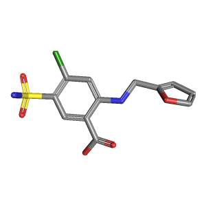 3D Structure of Furosemide