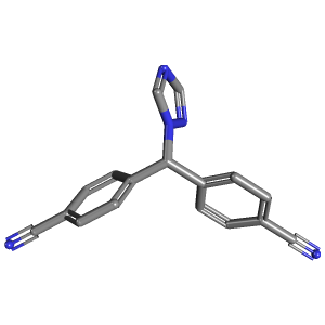 3D Structure of Letrozole