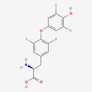 2D Structure of Levothyroxine Sodium (T4)
