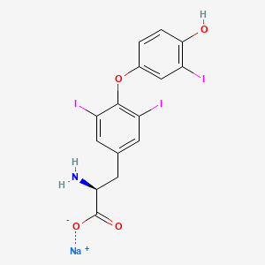2D Structure of Liothyronine Sodium (T3)