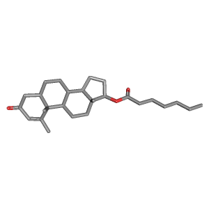 3D Structure of Metenolone Enanthate