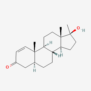 2D Structure of Methyl-1-Testosterone (Methyldihiydroboldenone)