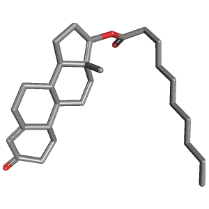 3D Structure of Nandrolone Decanoate