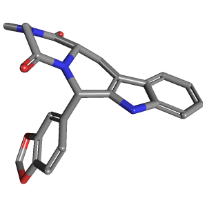 3D Structure of Tadalafil Citrate