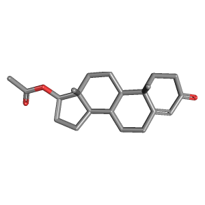 3D Structure of Testosterone Acetate