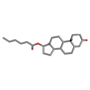 3D Structure of Testosterone Caproate