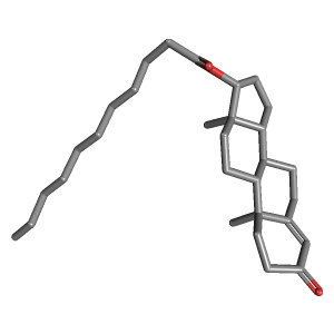 3D Structure of Testosterone Undecanoate