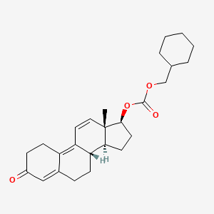 2D Structure of Trenbolone Hexahydrobenzylcarbonate