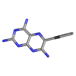 3D Structure of Triamterene