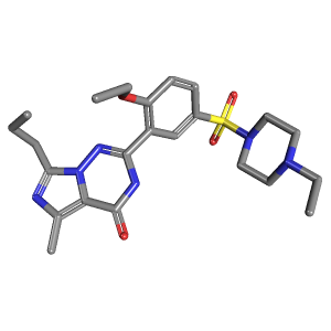 3D Structure of Vardenafil