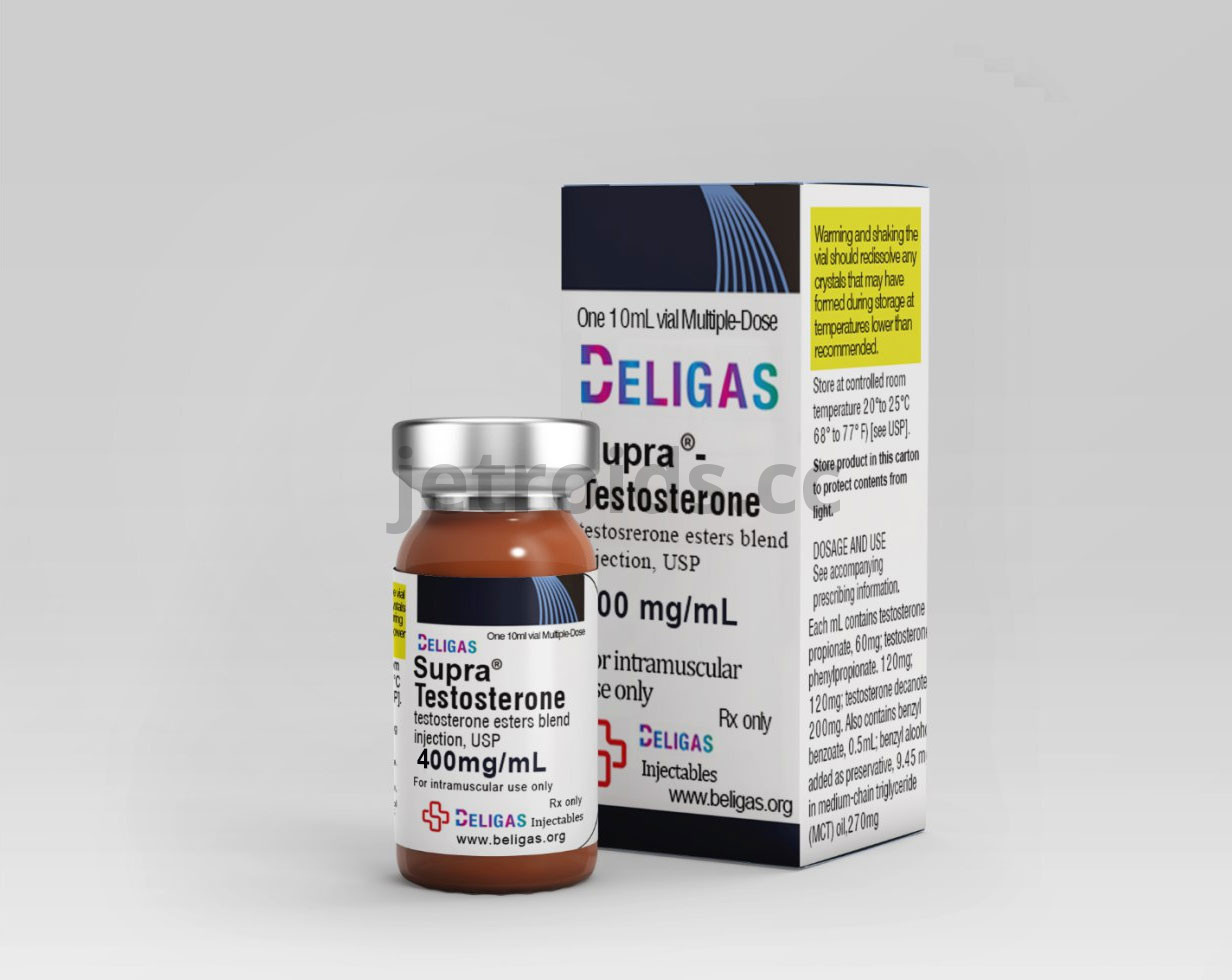 Beligas Pharma Supra - Testosterone 400mg/ml Product Info